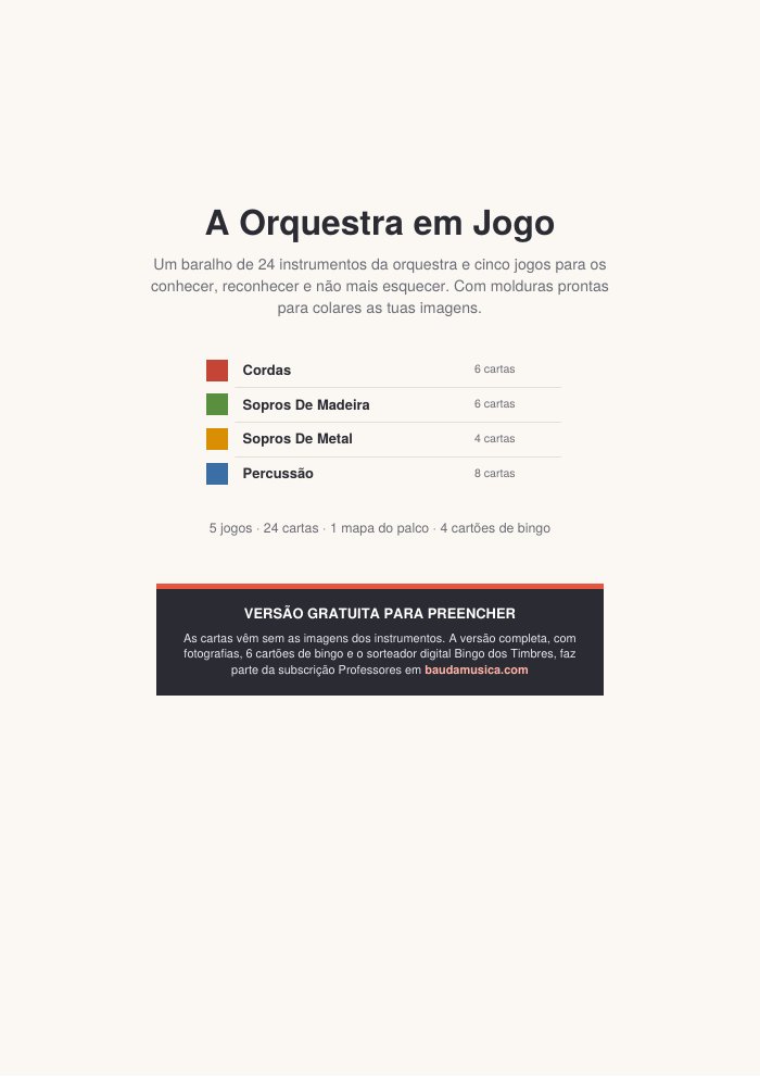 Capa do PDF A Orquestra em Jogo