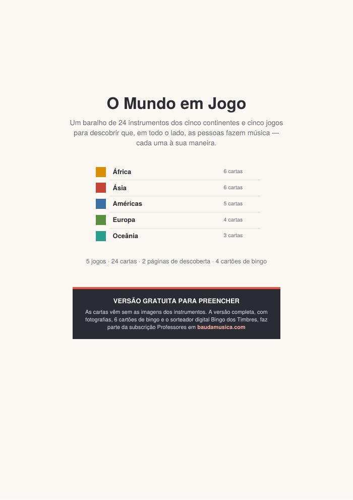 Capa do PDF O Mundo em Jogo